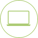 Simple illustration of a laptop
